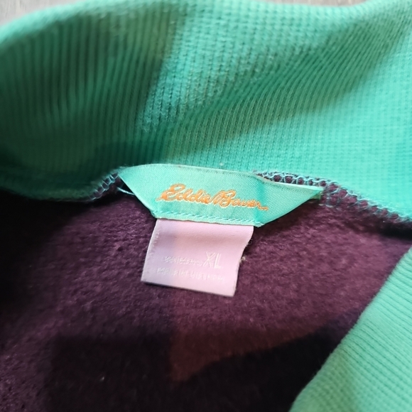 Eddie Bauer Sweater Womens XL Colorblock Mountain - Picture 3 of 4